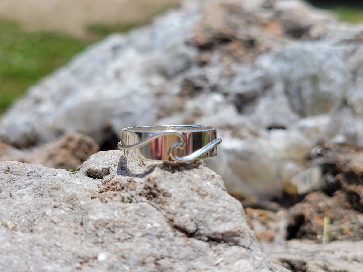 Dusk Sterling Silver Stacking Rings | 5mm | Handmade Silver Rings – Lunar  Moth Jewellery